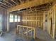Framing shows potential for versatile layout in a new home build at 268 Meadowbark Bnd # 42, Garner, NC 27529