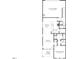 Detailed floorplan of the first floor, including a 2-car garage, kitchen, dining, Gathering room and primary suite at 2922 Alyssa Ct, Raleigh, NC 27604