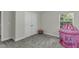 Bedroom featuring a pink tent and double closet at 301 Sawgrass Ct, Mebane, NC 27302