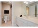 Bathroom featuring tile floors, large vanity, and tub at 3021 Glenwood Dr, Durham, NC 27705