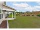 Expansive backyard offering potential for landscaping and outdoor enjoyment at 309 Highland Forest Dr, Fuquay Varina, NC 27526