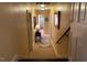 Hallway showcasing access to the main bathroom and bedrooms at 36A Country Club Dr, Rocky Mount, NC 27804