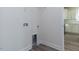 A view of the laundry room hookups at 417 Hipwood Dr, Zebulon, NC 27597