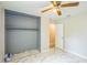 Bedroom with open closet and doorway leading to another room at 428 Walton St, Durham, NC 27703