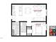 A well laid out floor plan showing the dimensions of the kitchen, living room, bedroom, and bathroom at 600 S Duke St # 24, Durham, NC 27701