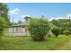 Quaint home exterior with a fenced-in yard, surrounded by trees, offers a private and charming outdoor space at 620 Mcadams Rd, Hillsborough, NC 27278