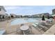 Community pool with lounge chairs and seating, offering a relaxing outdoor space at 6313 Kayton St, Raleigh, NC 27616