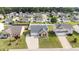 A high angle view reveals a home with a driveway and lawn nestled within a residential neighborhood at 6920 Moss Creek Way, Rocky Mount, NC 27804