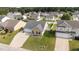 Aerial view of a lovely single-Gathering home with a well-manicured lawn and neighborhood at 6920 Moss Creek Way, Rocky Mount, NC 27804
