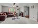 Living room featuring cozy seating, and a ceiling fan at 6920 Moss Creek Way, Rocky Mount, NC 27804