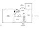 First floor plan featuring kitchen, living room, patio, deck, garage, dining room, entry and porch at 6924 Coventry Ridge Rd, Raleigh, NC 27616