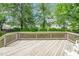 Inviting wooden deck overlooking a private, tree-lined backyard, perfect for outdoor relaxation and entertainment at 106 Roundtop Rd, Cary, NC 27519