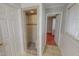 Bathroom featuring a shower with tile surround and a door to another room at 111 Dee Long Rd, Roxboro, NC 27574