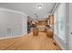 Spacious kitchen with a central island, wooden cabinets, and modern appliances at 1124 Kalworth Rd, Wake Forest, NC 27587