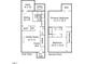 Layout showing first and second floor with dimensions and the location of the primary bedroom and Gathering room at 118 Rhum Pl, Garner, NC 27529