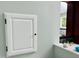 Bathroom featuring a large mirror, vanity with white countertops, and brass fixtures at 1512 Cumberland Rd, Chapel Hill, NC 27514