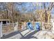 Spacious back deck with views of mature trees, perfect for enjoying outdoor relaxation at 1536 Maybrook Dr, Raleigh, NC 27610