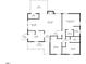 Detailed floor plan showcasing the layout of the home's rooms and dimensions at 1536 Maybrook Dr, Raleigh, NC 27610