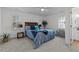 Spacious main bedroom with white walls, carpet and views out of two windows at 1536 Maybrook Dr, Raleigh, NC 27610