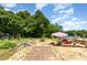 Beautiful backyard featuring pool, lounge furniture, grill, and a stone walkway at 1770 Gentry Ridge Rd, Roxboro, NC 27574