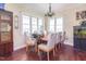 Charming dining room with hardwood floors and bright windows at 1770 Gentry Ridge Rd, Roxboro, NC 27574