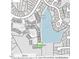 Map showing the property's location near a lake in a residential neighborhood at 186 St. Andrews Ln, Chapel Hill, NC 27517