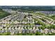 Expansive aerial view of a residential area highlighting well-maintained homes with manicured lawns and tree-lined streets at 2067 Glenkirk Dr, Burlington, NC 27215
