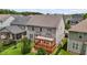 Aerial view of backyard featuring a spacious yard, wood deck and pergola at 2067 Glenkirk Dr, Burlington, NC 27215