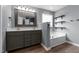 Large bathroom with double vanity and soaking tub at 2067 Glenkirk Dr, Burlington, NC 27215