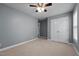 Bedroom with a ceiling fan and closet at 2067 Glenkirk Dr, Burlington, NC 27215