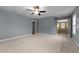 Large bedroom with access to the upstairs hallway at 2067 Glenkirk Dr, Burlington, NC 27215