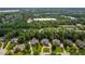 Aerial view of multiple homes surrounded by lush greenery and trees at 209 Bailey Ridge Dr, Morrisville, NC 27560