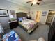 Bedroom with adjoining bath and laundry room at 2535 Kinglass Dr, Fuquay Varina, NC 27526
