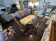 Bright dining area adjacent to living area and kitchen at 2535 Kinglass Dr, Fuquay Varina, NC 27526