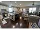 Spacious open-concept living area connects the kitchen, dining, and living spaces seamlessly at 2535 Kinglass Dr, Fuquay Varina, NC 27526