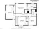 Detailed floorplan showcasing the layout of the bedrooms, bathrooms, and living spaces in the home at 2724 Glastonbury Rd, Apex, NC 27539