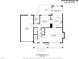 Detailed floorplan showcasing the layout of the home including the kitchen, living room, and bedrooms at 2724 Glastonbury Rd, Apex, NC 27539
