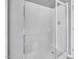 Bathroom with a clean glass shower enclosure and minimalist design at 3027 Courtney Creek Blvd, Durham, NC 27713
