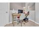 Bright office space featuring modern desk setup, sleek chair, and ample natural light at 3027 Courtney Creek Blvd, Durham, NC 27713