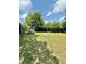 Backyard features a stone fire pit and green lawn at 304 Sandalwood Ave, Louisburg, NC 27549