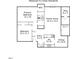 Floor plan of home featuring bedrooms, Gathering room, kitchen, and sunroom at 3088 Colony Rd # A, Durham, NC 27705