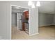 Efficient kitchen with stainless steel appliances next to open area at 3088 Colony Rd # A, Durham, NC 27705