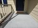 View of the front porch that includes the front door and room for decoration at 309 Wyatts Pond Lane, Cary, NC 27513