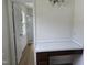 The powder room features a vanity with drawers and a desk at 309 Wyatts Pond Lane, Cary, NC 27513