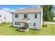 Aerial view of the backyard of the house with covered patio at 31 Pascoli Ct, Clayton, NC 27527