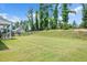Expansive backyard with well maintained lawn and a few trees at 31 Pascoli Ct, Clayton, NC 27527