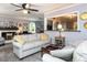 Comfortable living room featuring wood floors, gray walls, and an open layout at 3600 Star Trek Ct, Raleigh, NC 27604