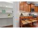 Kitchen with plenty of wood cabinets and shelving plus pull-out drawers at 4120 Overcup Oak Ln, Cary, NC 27519