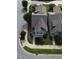 Birds eye view of this home featuring a large roof, green lawn, and sidewalk at 421 Old Ride Dr, Holly Springs, NC 27540