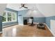 Spacious bonus room with high ceilings and large windows at 4924 Stoneyoak Ln, Raleigh, NC 27610